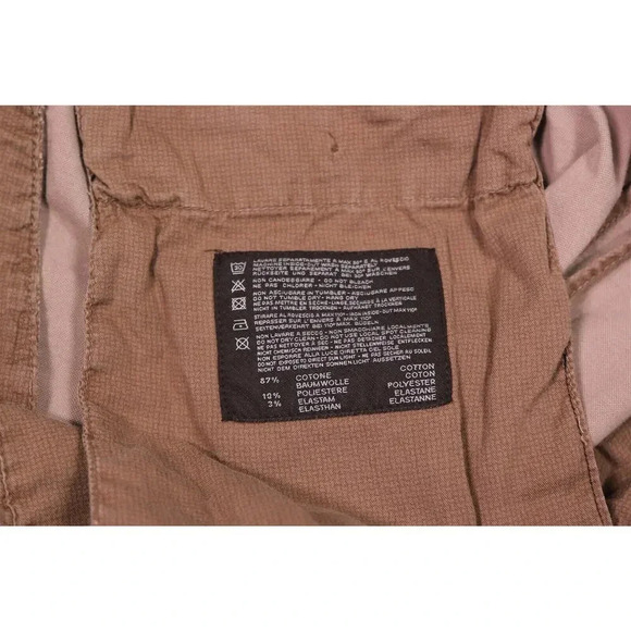 PT01 Easy Fit Light Brown Cotton Stretch Flat Front Chino Pants 36x26 - Picture 7 of 8